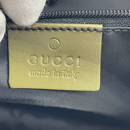 Gucci Jackie Vintage Medium Dark Green Leather and Fabric