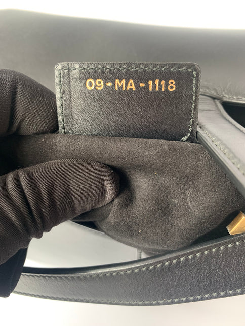 Sold Dior Saddle Medium leather Black Smooth Leather