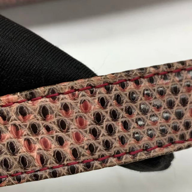 Fendi Baguette Purple Lizard Skin Leather Handbag