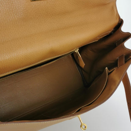 Hermes Kelly 40 Retourne Gold Togo Leather Gold Hardware 1993