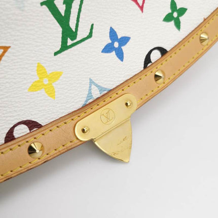 Louis Vuitton x Takashi Murakami Sologne Messenger Crossbody Bag White Multicolor