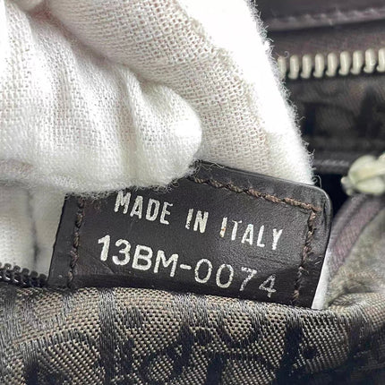Sac à main Dior Corset en cuir noir et dentelle, avec ferrures argentées