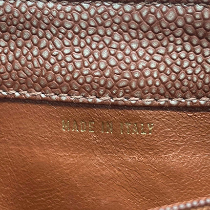 Chanel Vintage Medium Iridescent Brown Caviar Leather Shoulder Bag Gold Hardware