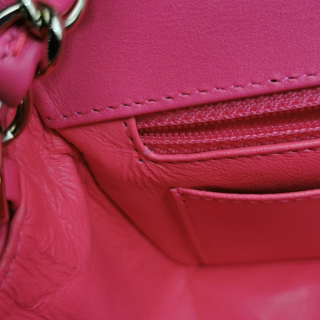Sold Chanel Classic Flap Rectangular Mini Pink Patent Leather Gold-tone Hardware, 2019