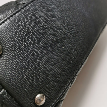 Chanel Coco Handle Medium Black Caviar Leather Silver Hardware, 2016