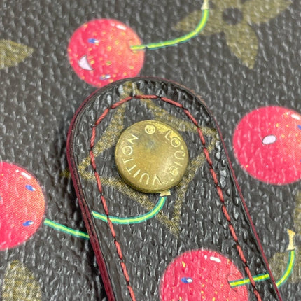Louis Vuitton Limited Edition Monogram Cherry Compact Zippy Wallet