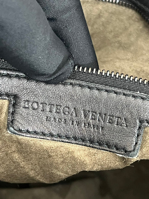 Bottega Veneta Veneta Hobo Maxi Black Leather and Velvet 52cm