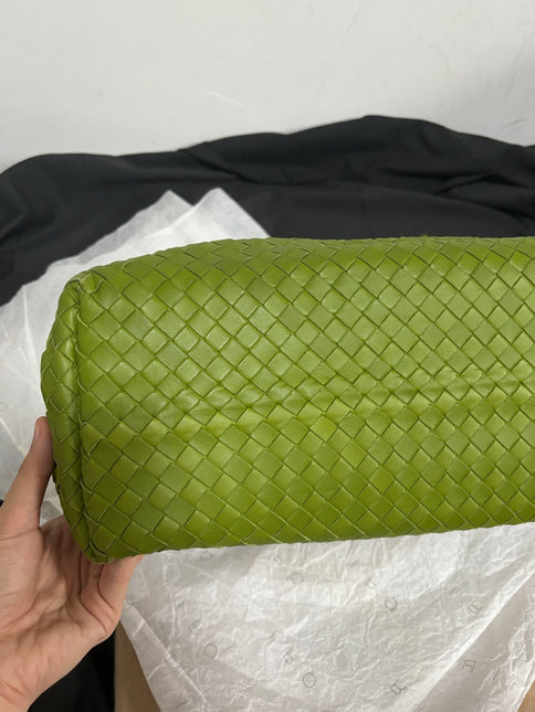 Bottega Veneta Garda Avocado Green Intrecciato Nappa Leather Large 33cm