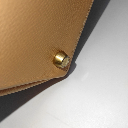 Hermes Kelly 32 Sesame Epsom Retourne Gold Hardware 1993