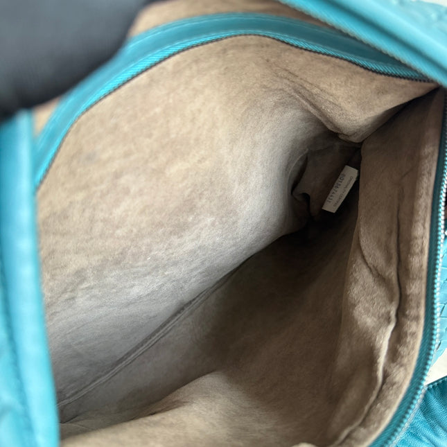 Bottega Veneta Veneta Hobo Maxi Green Intrecciato Leather Bag 51cm