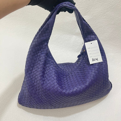 Bottega Veneta Hobo Bag Large Leather Purple 45cm