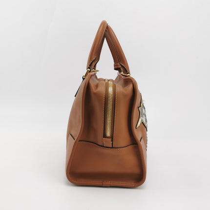 Loewe x Star Wars Amazona Medium 36 Tan Brown Stamps Leather With Strap