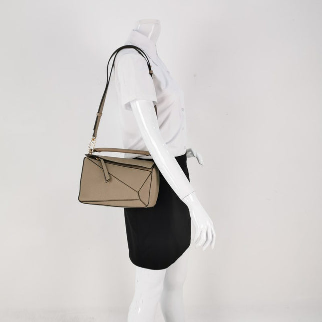 Sold Loewe Puzzle Small Sand Beige Crossbody Bag