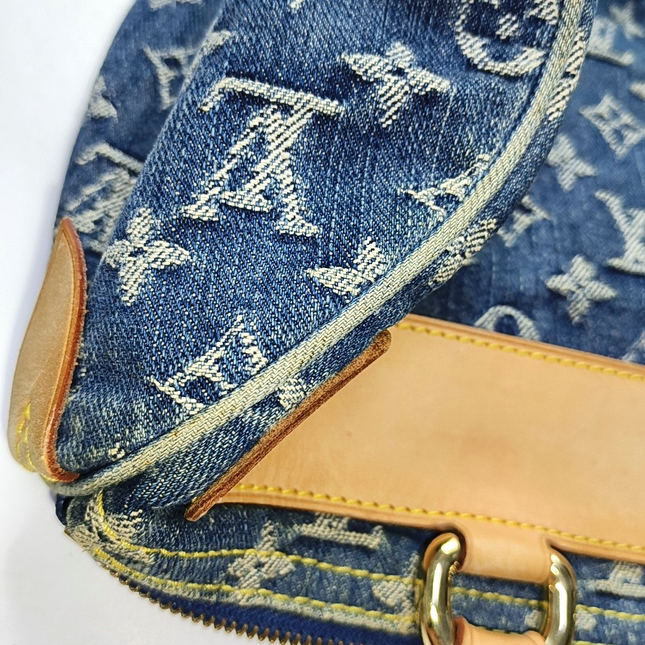 Louis Vuitton Blue Denim Neo Speedy Boston Bag