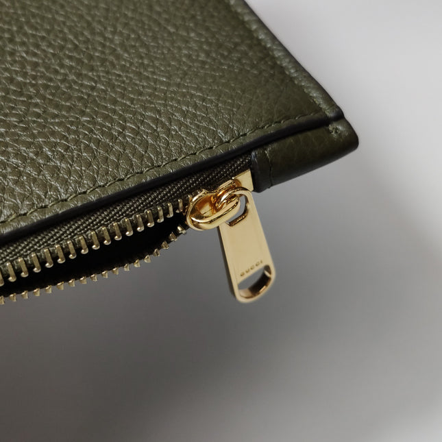 Gucci Softbit Maxi Shoulder Bag Olive Green Calfskin Leather 2024