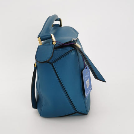 Loewe x Spirited Away Studio Ghibli Collection Puzzle Small Blue Crossbody Bag