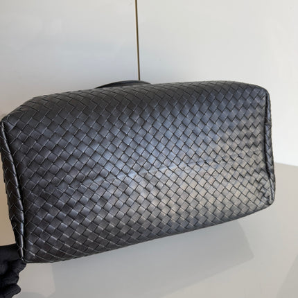 Bottega Veneta Roma Large Intrecciato Nappa Leather Black 35cm