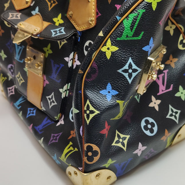 Louis Vuitton x Takashi Murakami Speedy 30 Lock Black Multicolor