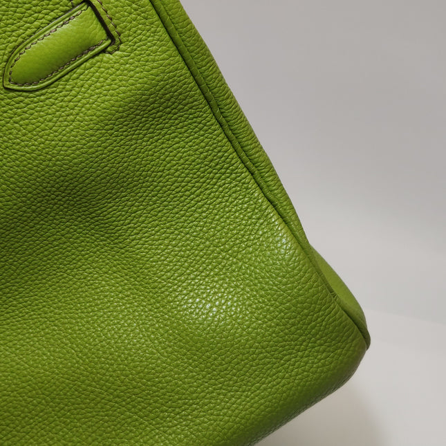 Hermès Birkin 35 Togo Green Vert Anis 37 Palladium Hardware 2008