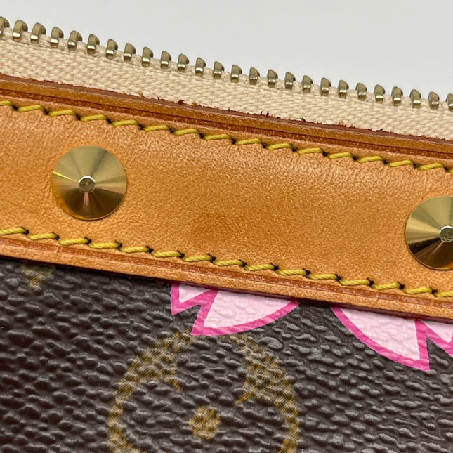 Louis Vuitton x Takashi Murakami Cherry Blossom on Brown Monogram Pochette Accessoire