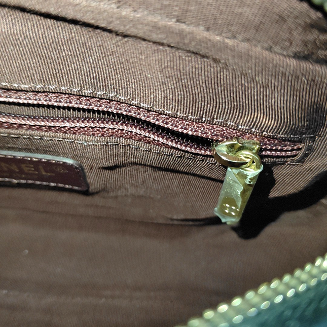 Chanel Small Bicolor Chevron Lambskin Single Flap Bag Black and Gold, 2014-15