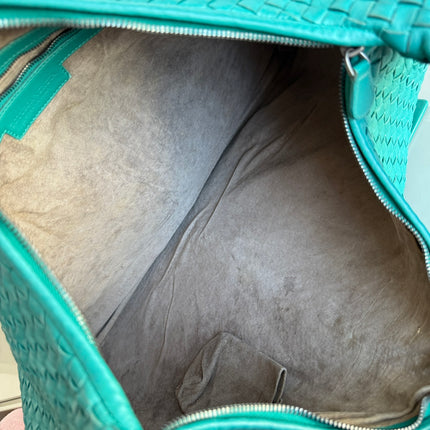 Bottega Veneta Veneta Hobo Maxi Green Intrecciato Leather Bag 51cm