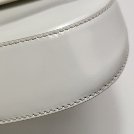 Prada Cleo Flap White Leather Shoulder bag