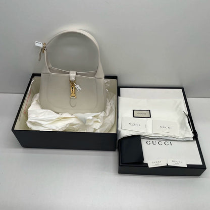 Gucci Jackie 1961 Small Leather Bag White without Strap