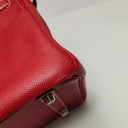 Hermes Birkin 30 Epsom Leather Red Rouge Casaque Gold Hardware 2012