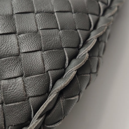 Bottega Veneta Veneta Hobo Dark Grey Leather Bag Maxi 55cm