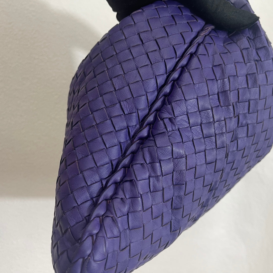 Bottega Veneta Hobo Bag Large Leather Purple 45cm