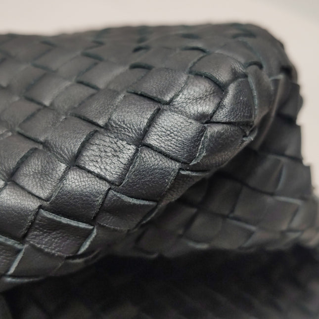 Bottega Veneta Cesta Shopper Tote Intrecciato Black Leather Large 50cm