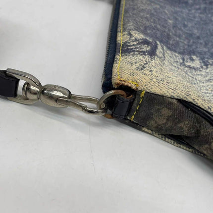 Dior Saddle Classic Mini Denim Jeans Patchwork Zipper Opening Handbag