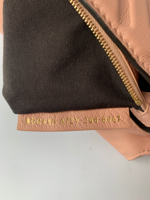 Sold FENDI Baguette Rosa Bourbon Pink Leather 3D FF Motif Crossbody bag