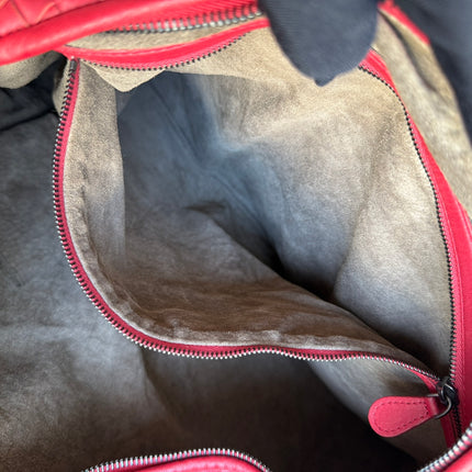 Bottega Veneta Veneta Hobo Maxi Dark Red Leather 51cm