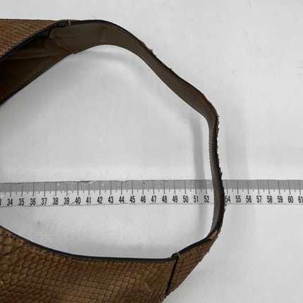 Gucci Jackie Brown Python Leather Gold Hardware