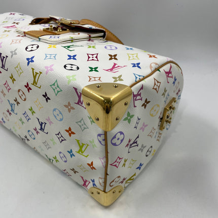 Louis Vuitton x Takashi Murakami Speedy 40 White Multicolor