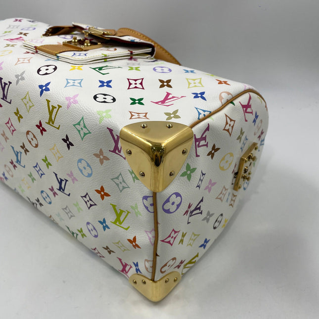 Louis Vuitton x Takashi Murakami Speedy 40 White Multicolor