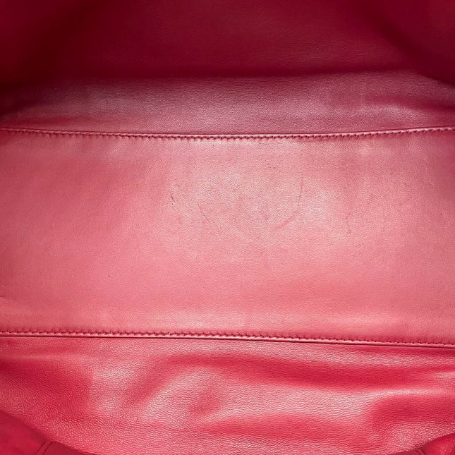 Loewe Amazona 36 Medium Burgundy Leather Dragon Lock Gold-tone Hardware