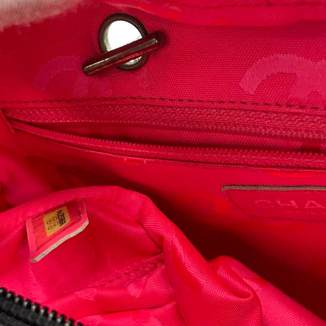 Chanel Cambon Multi-pocket Ligne Reporter Bag Medium Black Calfskin Leather