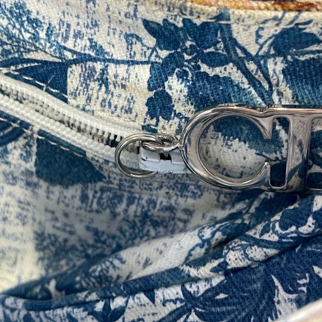 Dior Saddle Vintage John Galliano Multicolor Patchwork Shoulder Bag