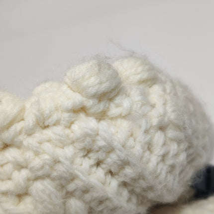 Fendi Baguette Bag White Crochet Knit Wool Pompom Shoulder Bag
