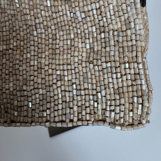 Fendi Baguette Vintage Shoulder bag with Glitter Beige Beads