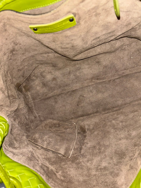 Bottega Veneta Garda Avocado Green Intrecciato Nappa Leather Large 33cm