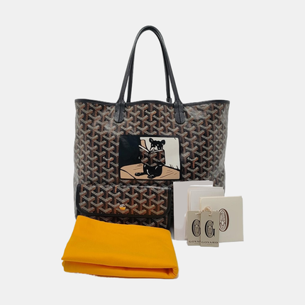 Goyard Saint Louis Tote PM Medium Black French Bulldog