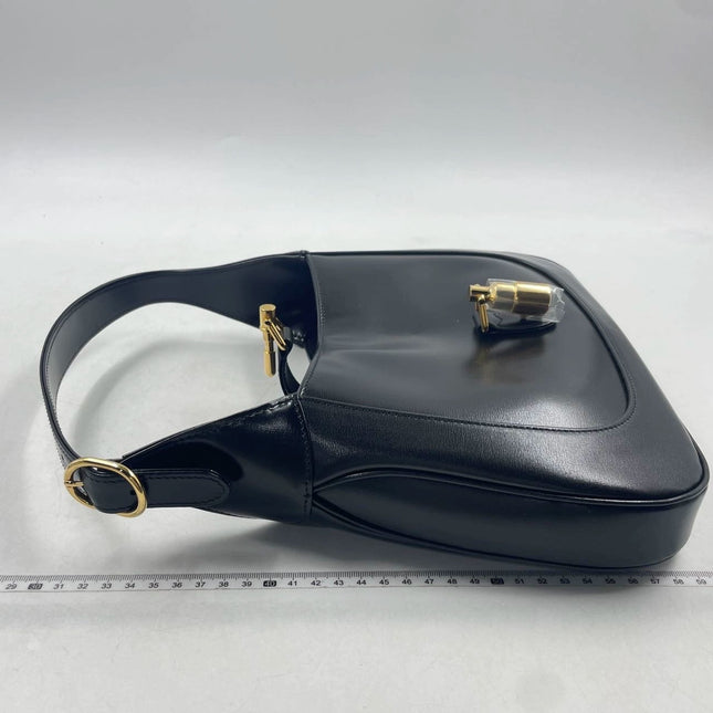 Sold Gucci Jackie 1961 Black Leather Bag with Adjustable Strap Giftable Condition