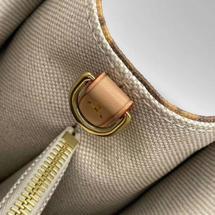 Louis Vuitton OnTheGo Large Hotel Labels Brown Monogram Crossbody Tote