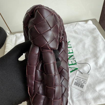 Bottega Veneta Jodie Mini Dark Burgundy Wine Leather