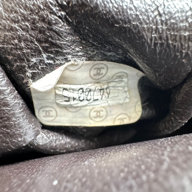 Chanel Classic Flap Medium Dark Chocolate Brown Suede Leather Silver HW, 1996-1997