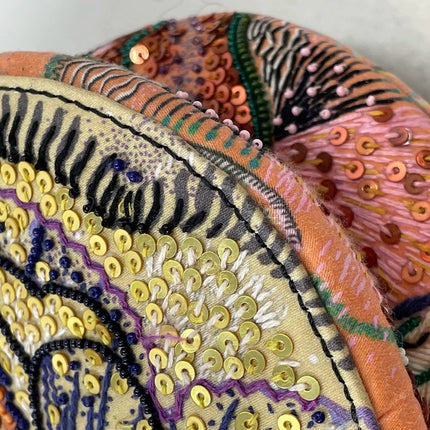 Sold Dior In Lights Saddle Medium Multicolor Beads and Calfskin Leather Shoulder Bag